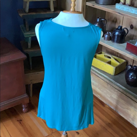Daisy Fuentes Small Turquoise Sleeveless Top - Picture 4 of 6
